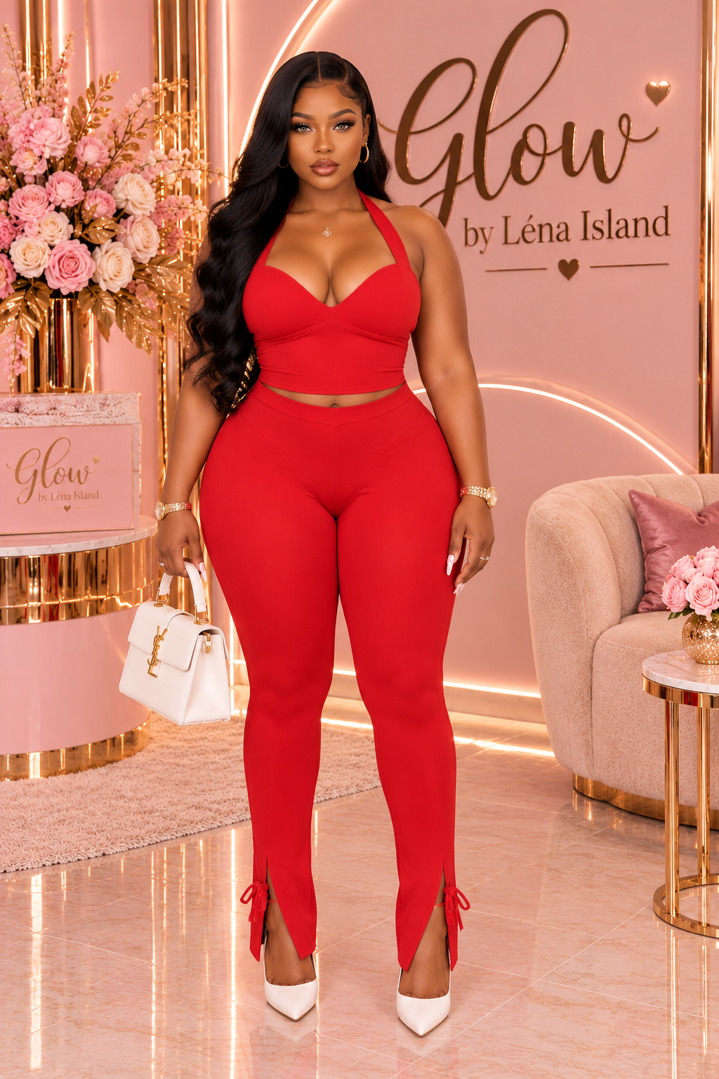 ✨Ensemble 2 Pièces Femme – Top Dos Nu & Legging Sculptant 💖🔥