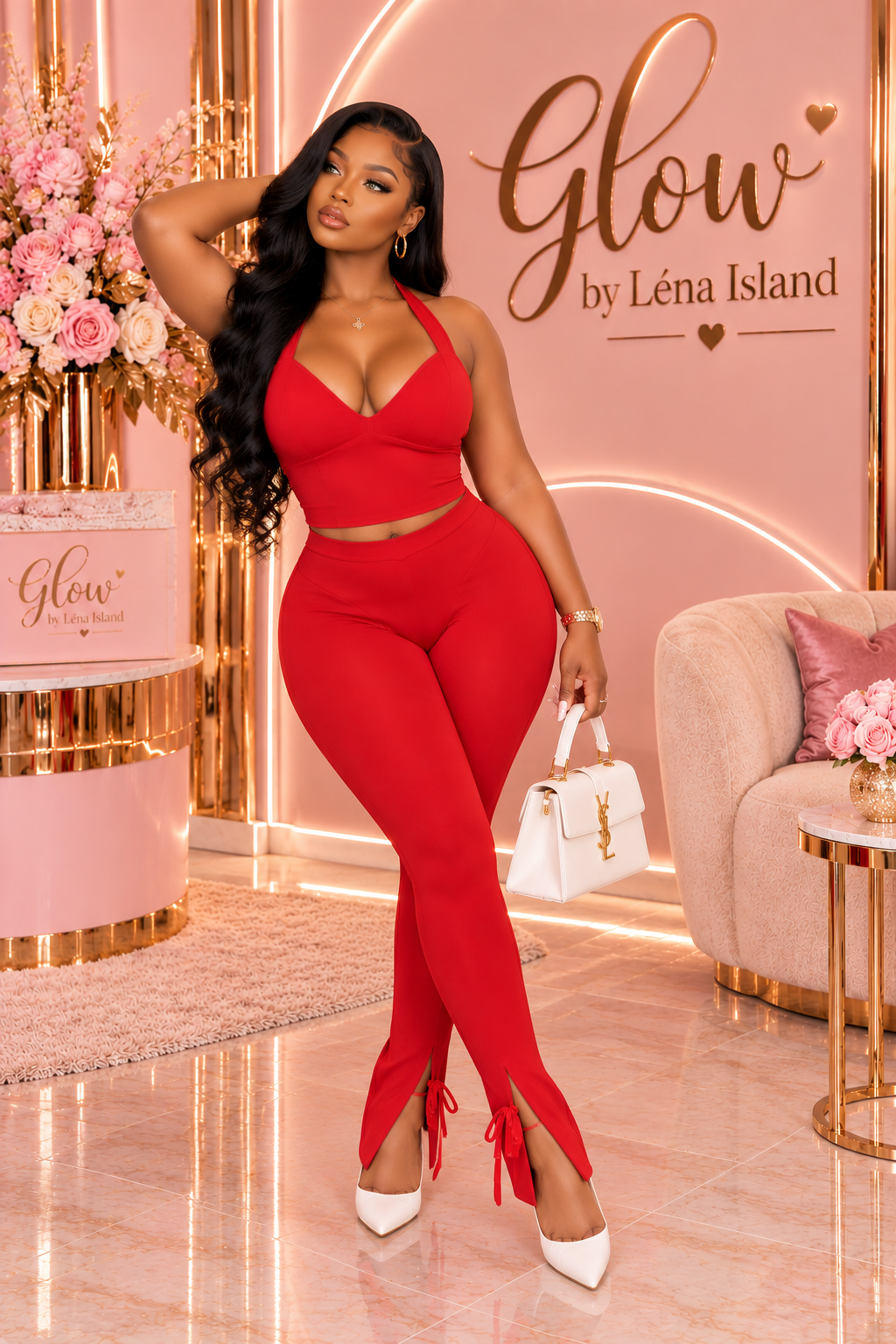 ✨Ensemble 2 Pièces Femme – Top Dos Nu & Legging Sculptant 💖🔥