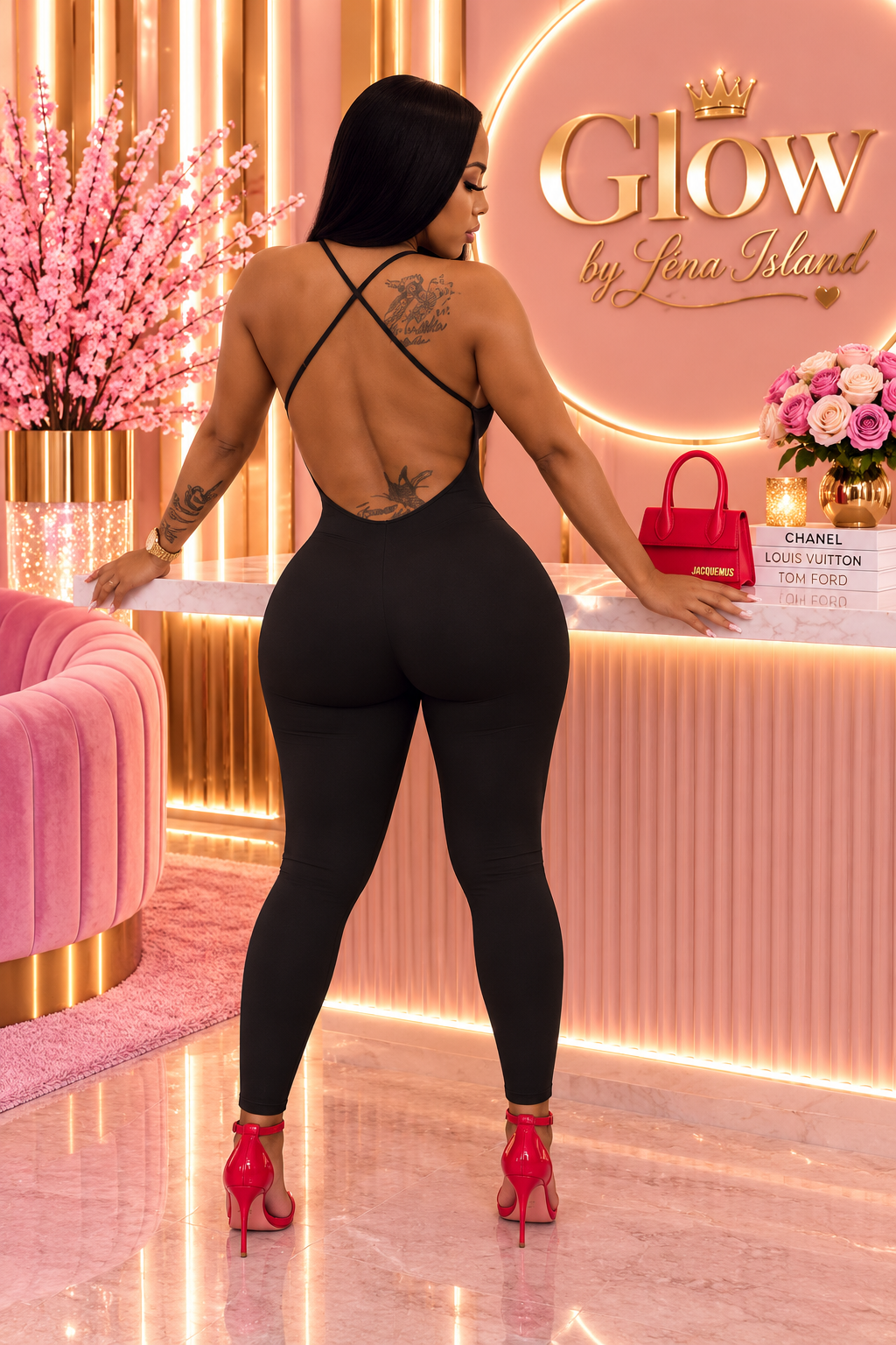🖤 Combinaison Côtelée Femme Dos Nu – Chic & Décontractée 🦋✨