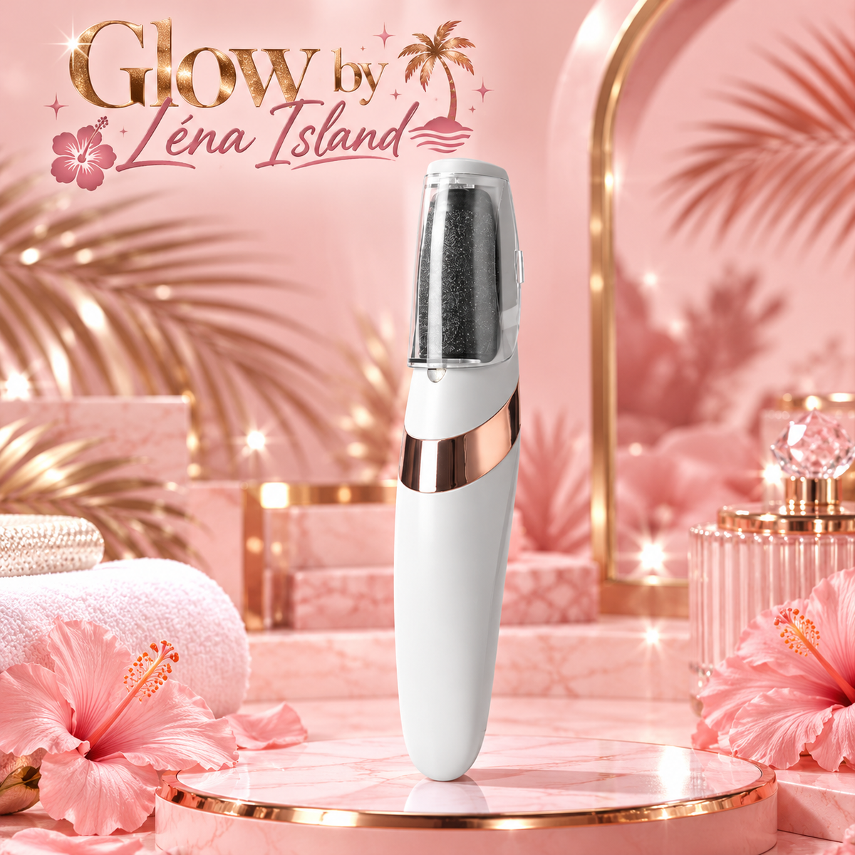 ✨ Ponceuse Électrique pour les Pieds Rechargeable USB – Glow by Léna Island 🌸