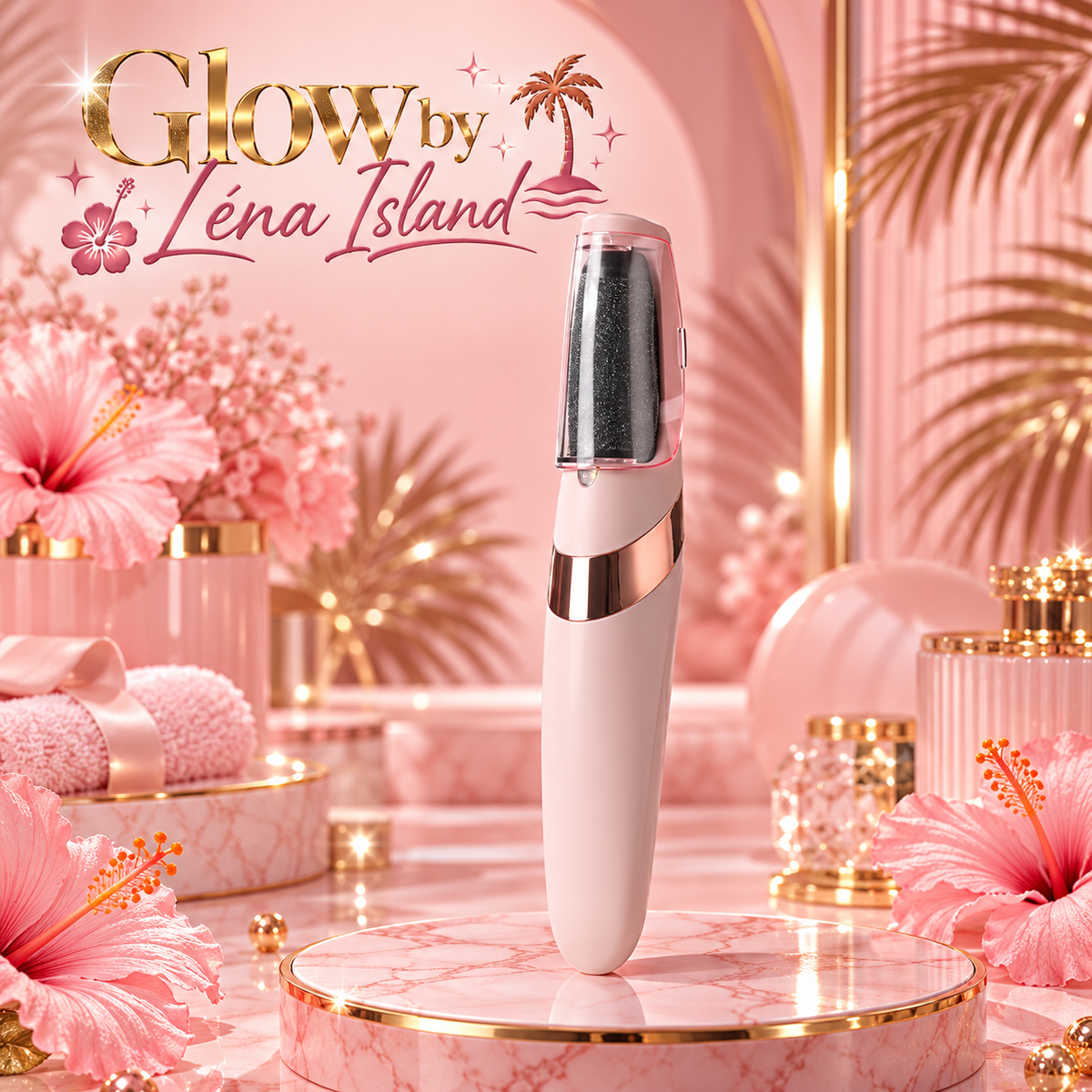 ✨ Ponceuse Électrique pour les Pieds Rechargeable USB – Glow by Léna Island 🌸