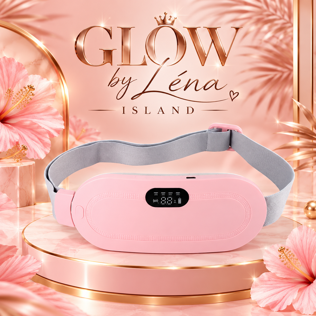 🌸 Ceinture de Massage Chauffante Vibrante Anti-Crampes Menstruelles 💗