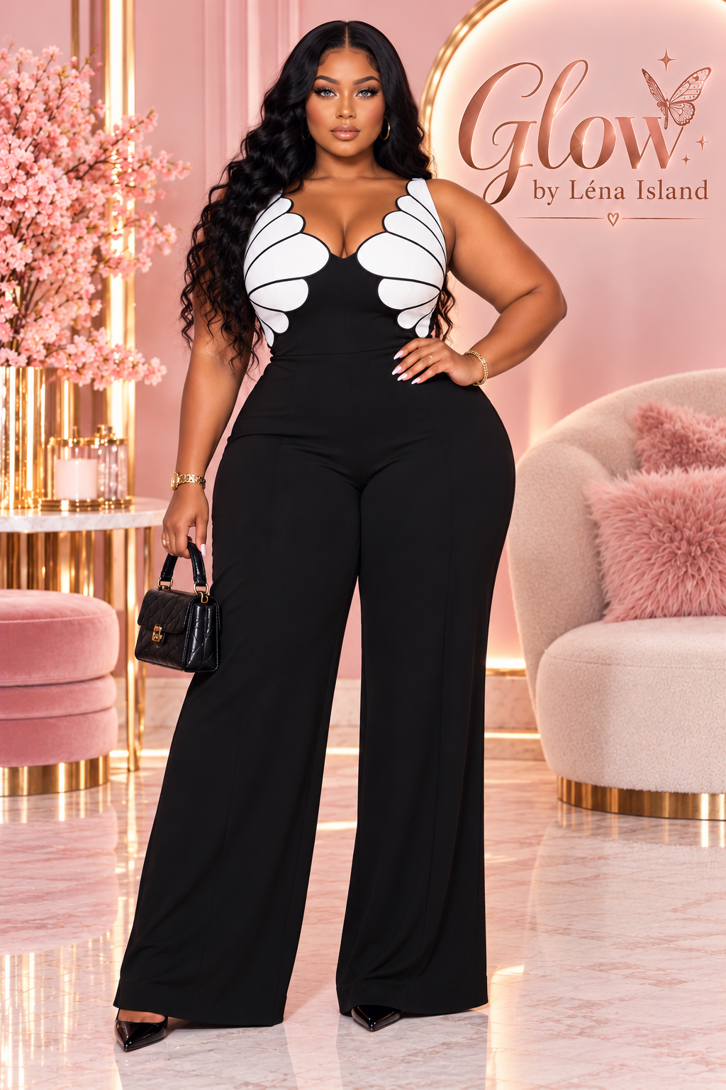 ✨👑 Combinaison Femme Chic & Sexy – Glow by Léna Island 💖🌸