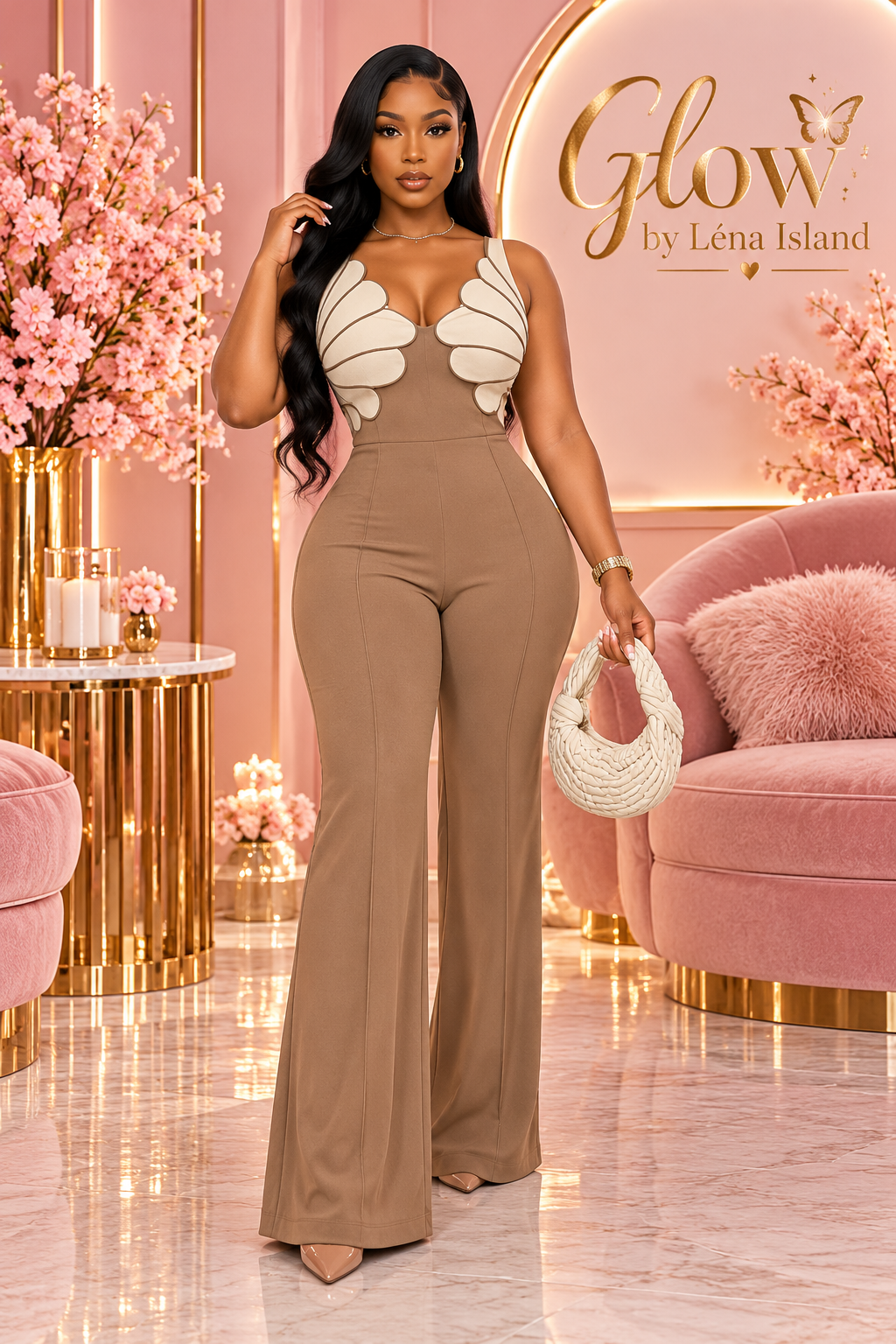 ✨👑 Combinaison Femme Chic & Sexy – Glow by Léna Island 💖🌸