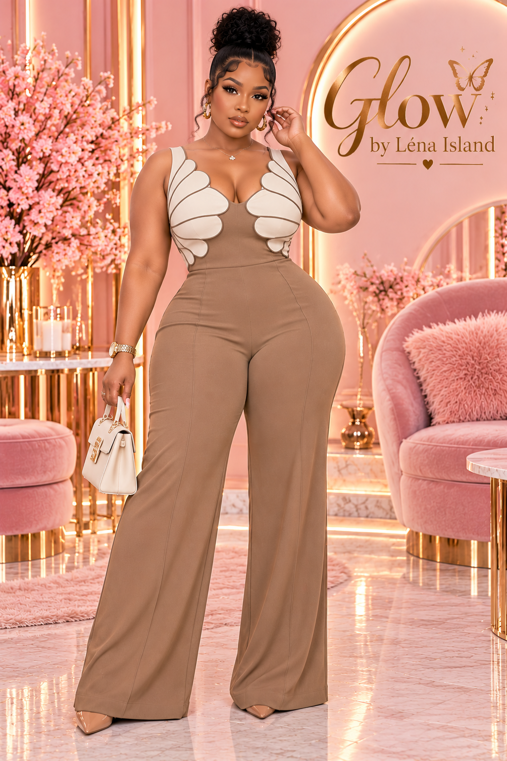 ✨👑 Combinaison Femme Chic & Sexy – Glow by Léna Island 💖🌸