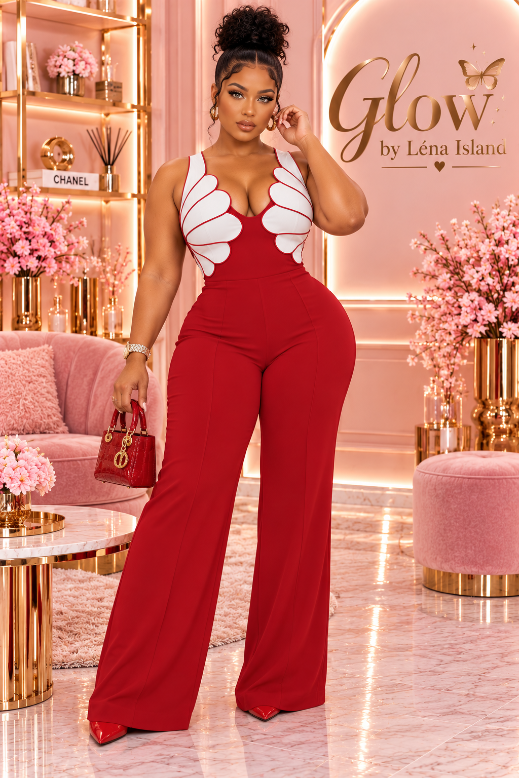 ✨👑 Combinaison Femme Chic & Sexy – Glow by Léna Island 💖🌸
