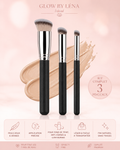 💖 Pinceau Maquillage 3-en-1 – Anticernes & Contouring