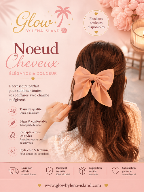 ✨Barrette Nœud Satin Luxe✨