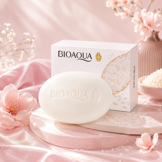 🌾 Savon Visage au Riz BIOAQUA – Nettoyant Hydratant & Éclat Naturel ✨