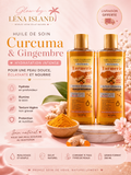 ✨ Huile de Soin Curcuma & Gingembre 200 ml | Hydratation Intense & Éclat Naturel 💛