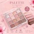 🌸 Palette de Fards à Paupières 16 Couleurs – Mate & Pailletée ✨