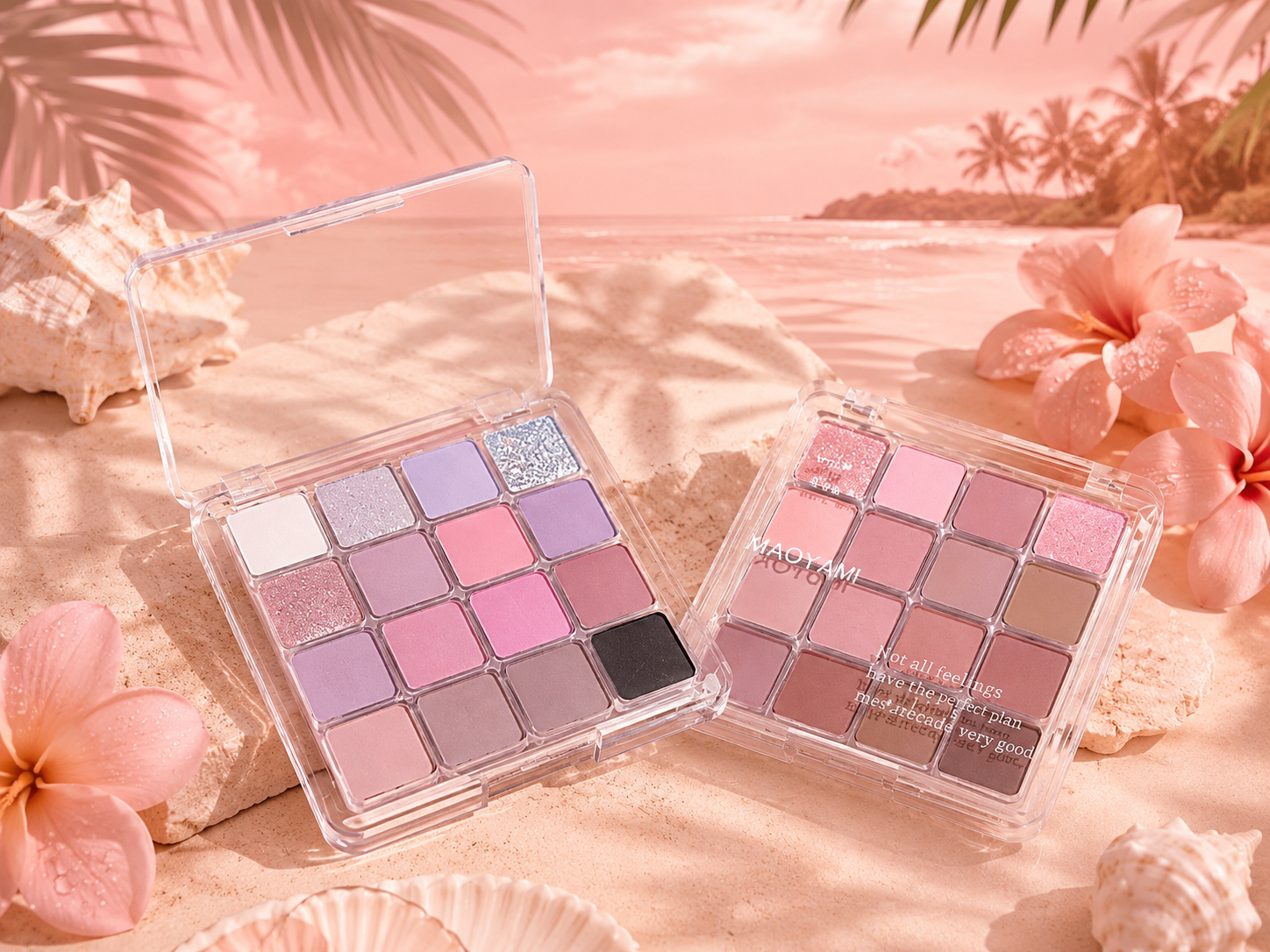 🌸 Palette de Fards à Paupières 16 Couleurs – Mate & Pailletée ✨