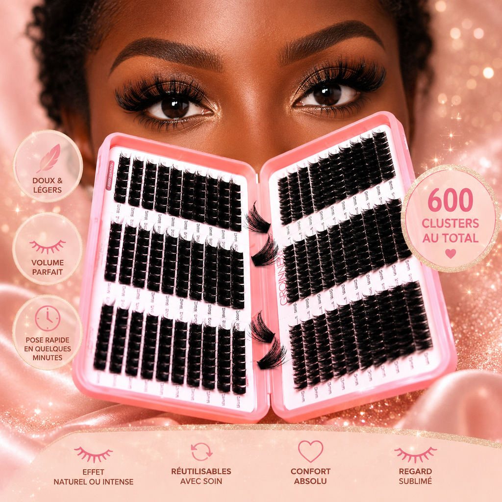✨ Cils en Grappes DIY – Effet Volume & Cat Eye | Extension de Cils Réutilisable