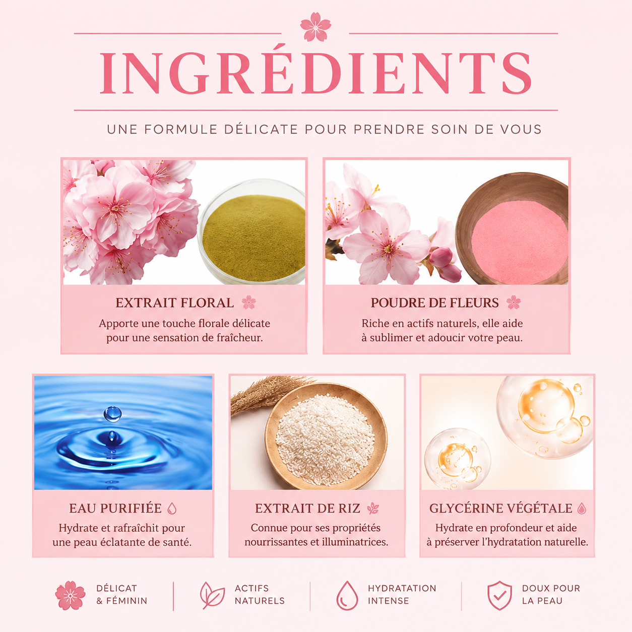 🌸 Sweetheart Bloom – Parfum Floral Longue Tenue 50 ml 💖