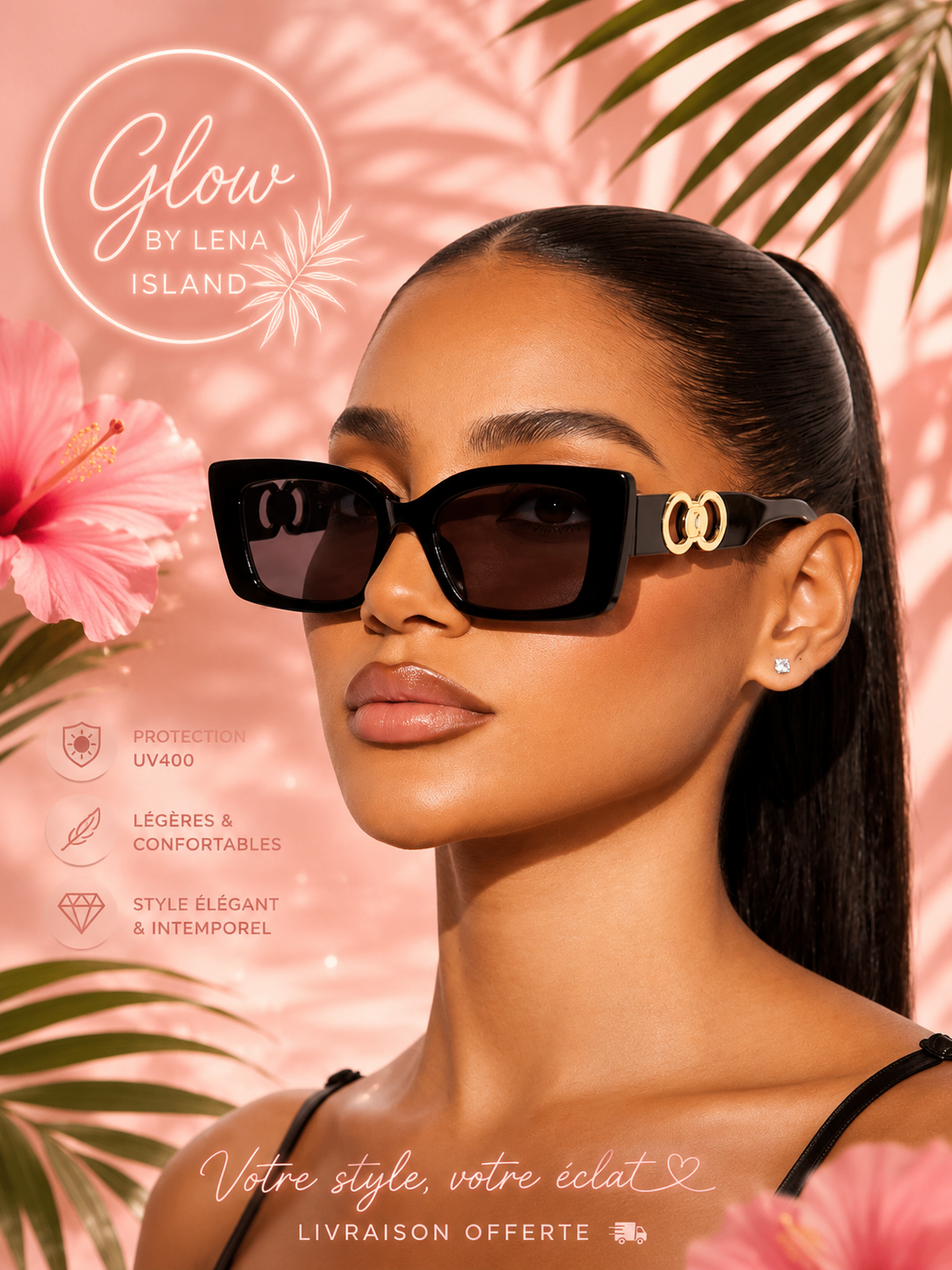 🕶️ Lunettes de Soleil Cat Eye Élégance Luxe | UV400