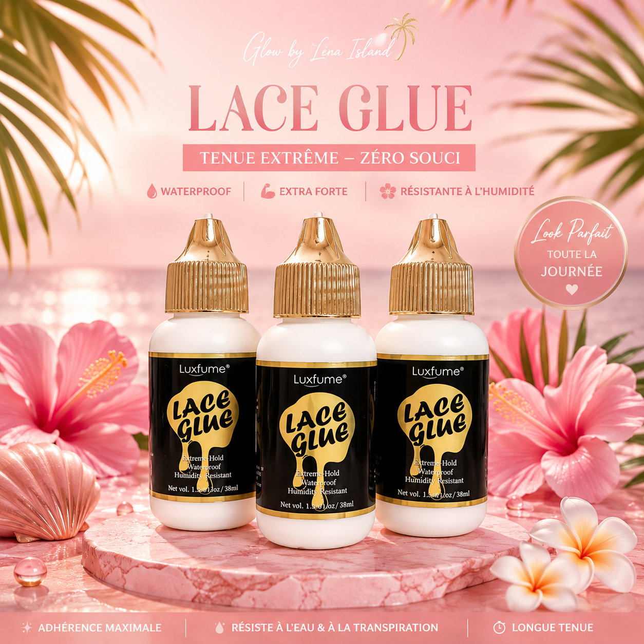 Colle Lace Waterproof Ultra Fixation | Tenue Longue Durée 💧✨