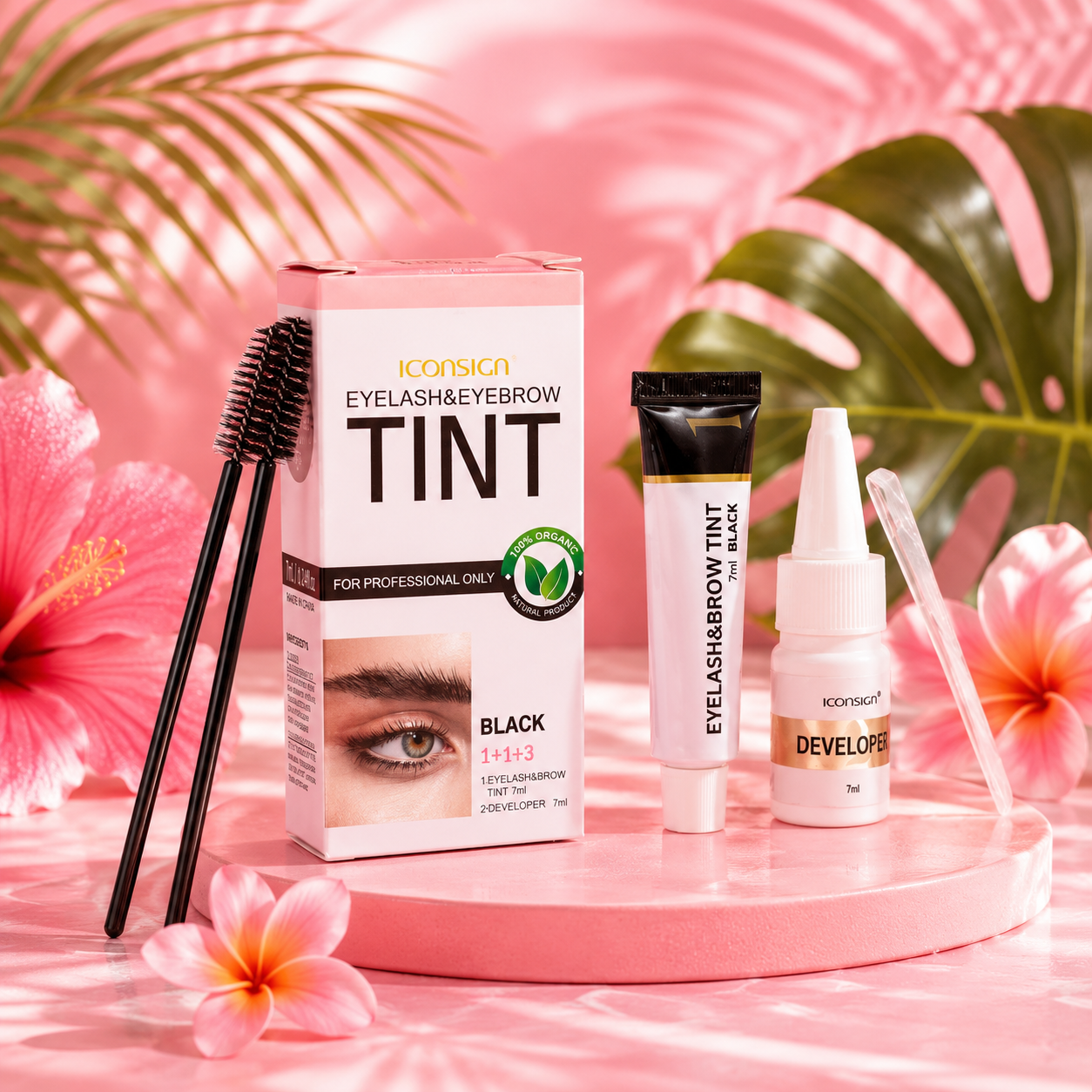 Kit Teinture Sourcils & Cils Semi-Permanent – Résultat Naturel Longue Tenue ✨