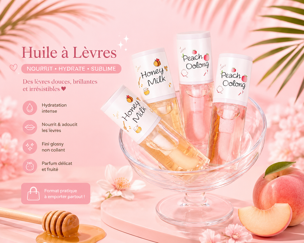 ✨ Gloss Coréen Repulpant Hydratant – Brillance Miroir & Lèvres Ultra Douces 💋