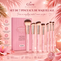 ✨ Set de 7 Pinceaux de Maquillage Professionnels – Teint & Yeux | Doux, Précis & Élégants 💕