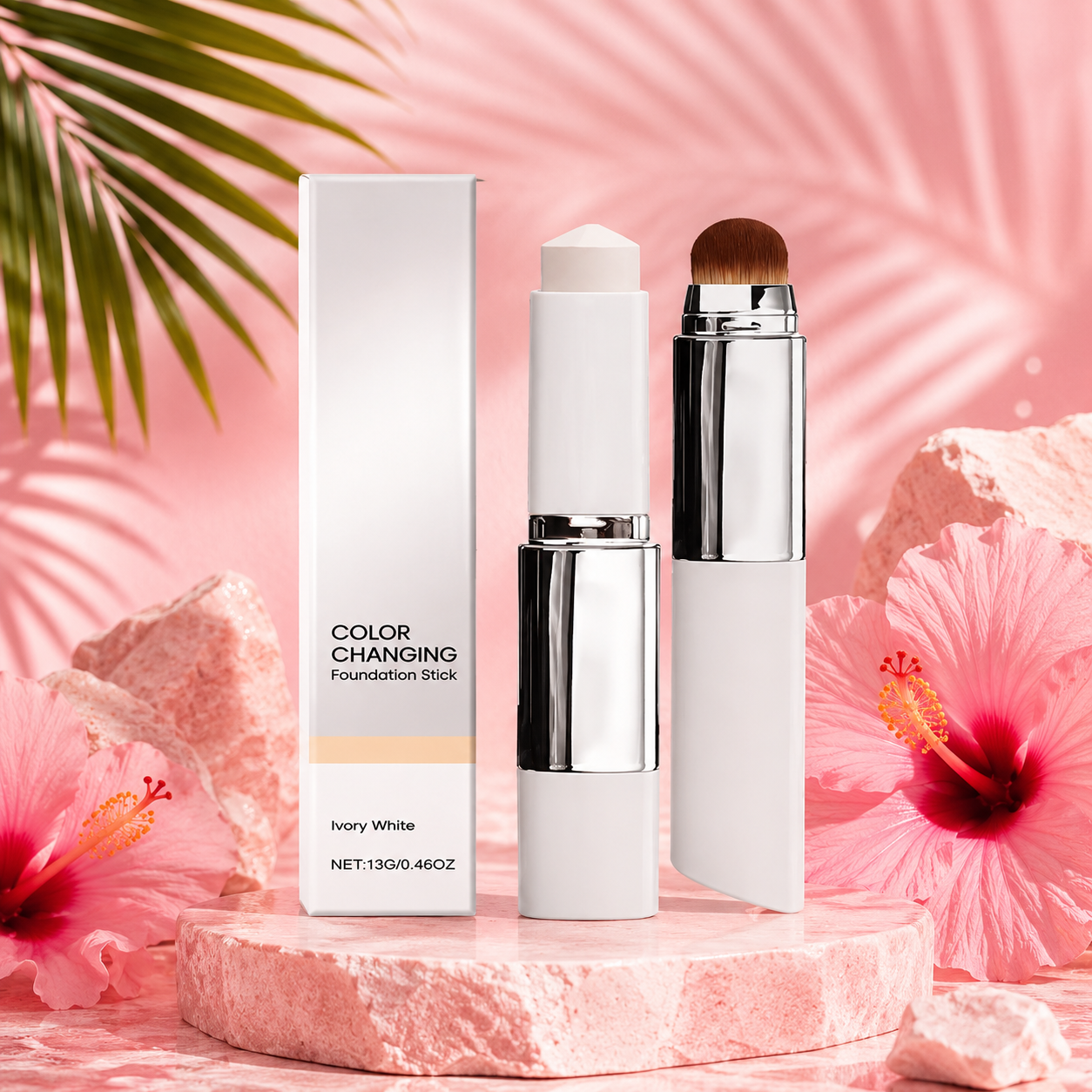 🌸 Fond de Teint Caméléon 2-en-1 – Teint Parfait & Naturel ✨