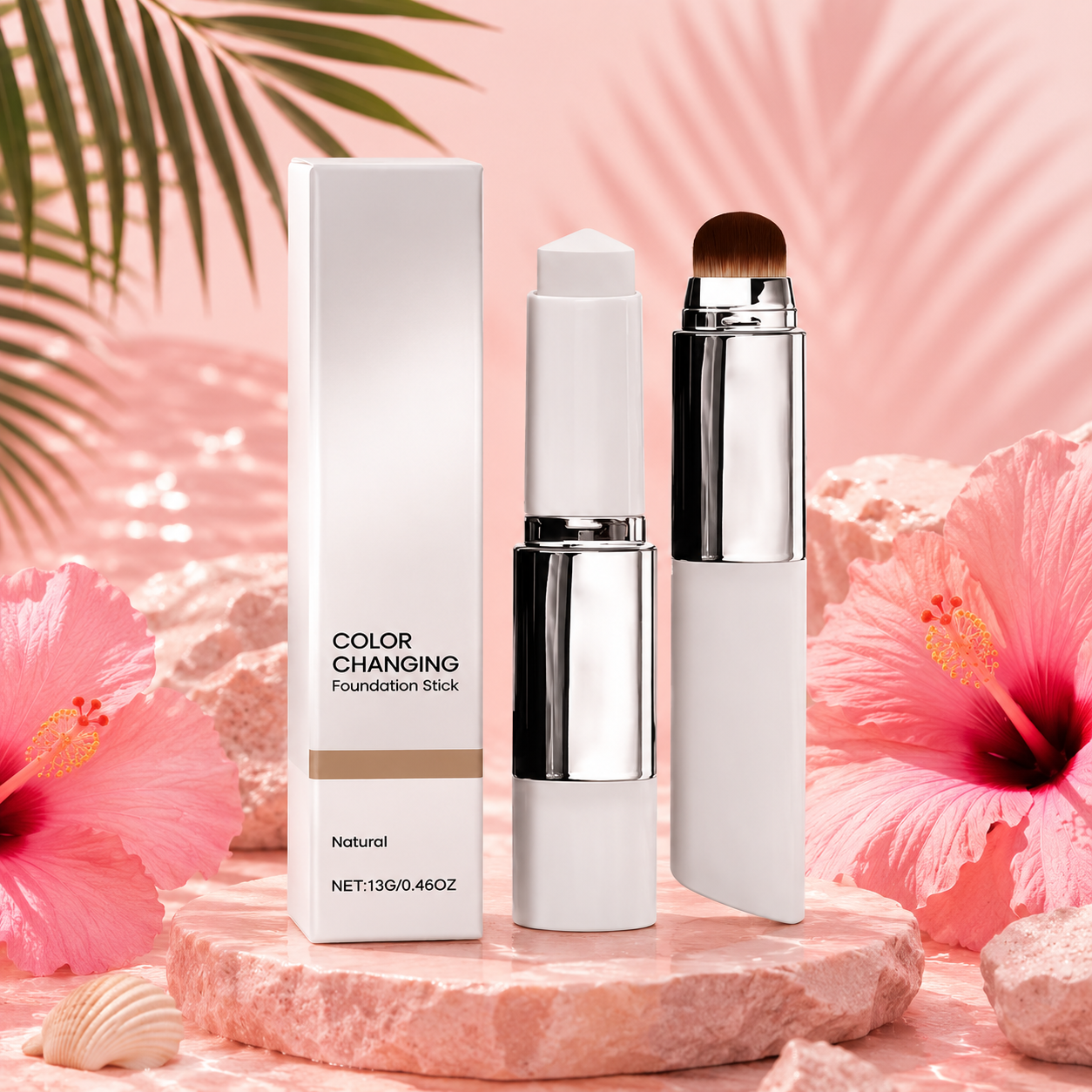 🌸 Fond de Teint Caméléon 2-en-1 – Teint Parfait & Naturel ✨
