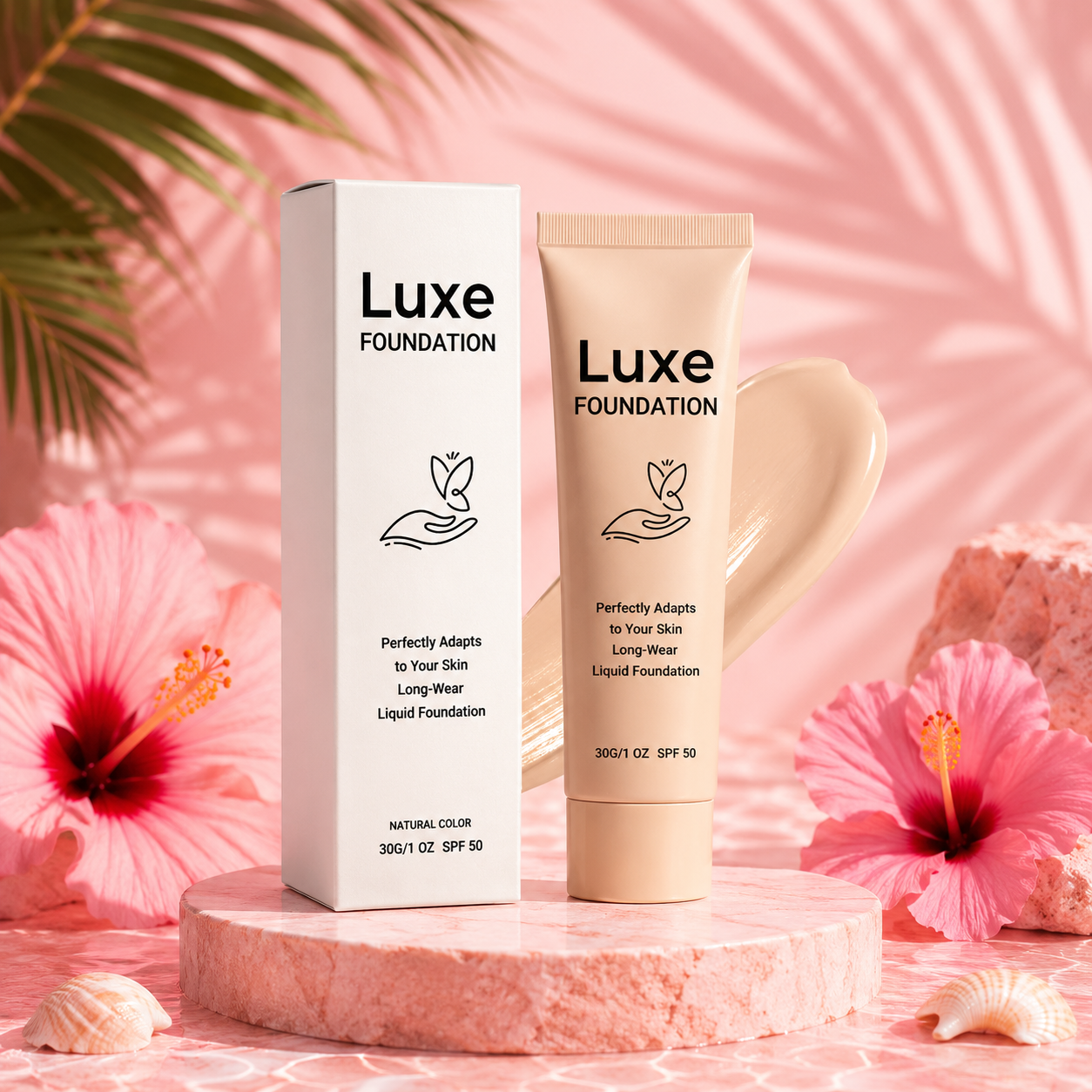 🌸 Fond de Teint Caméléon 2-en-1 – Teint Parfait & Naturel ✨