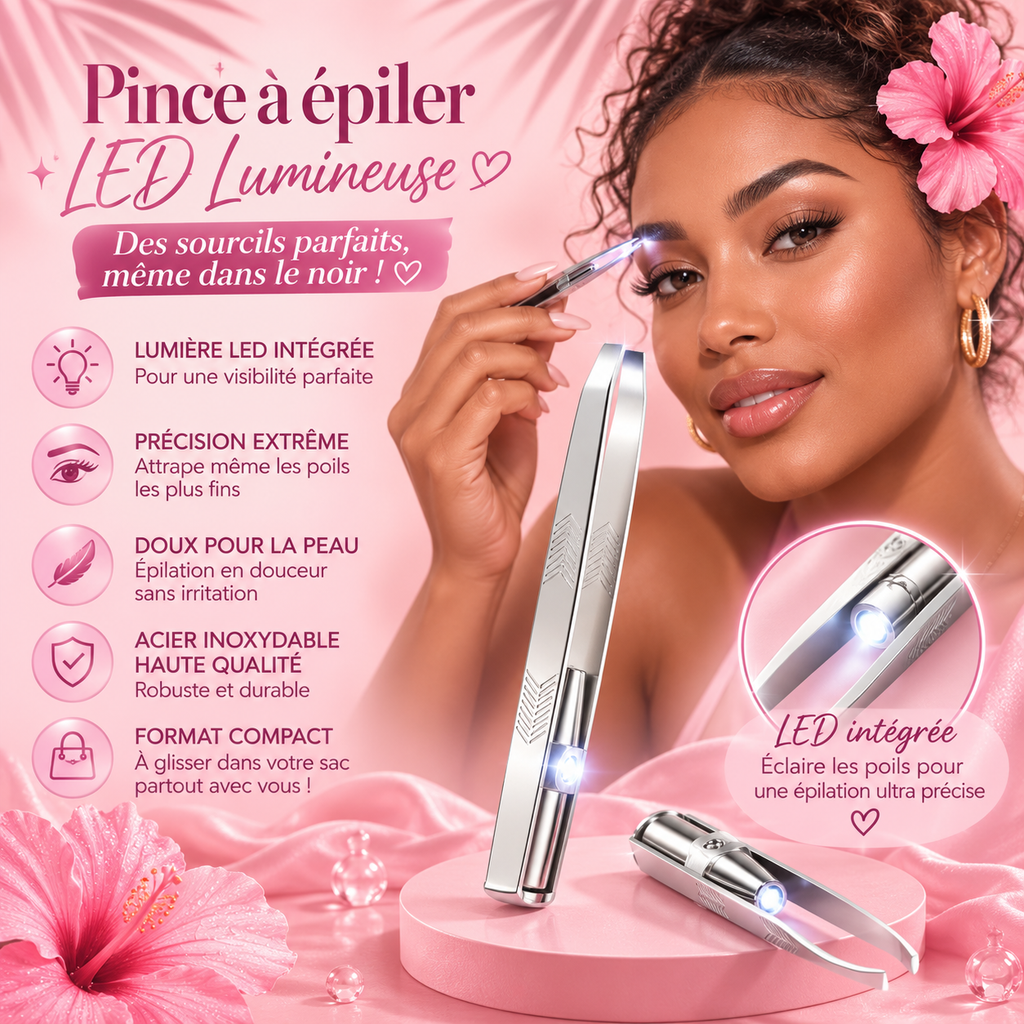 ✨ Pince à épiler LED de précision ✨