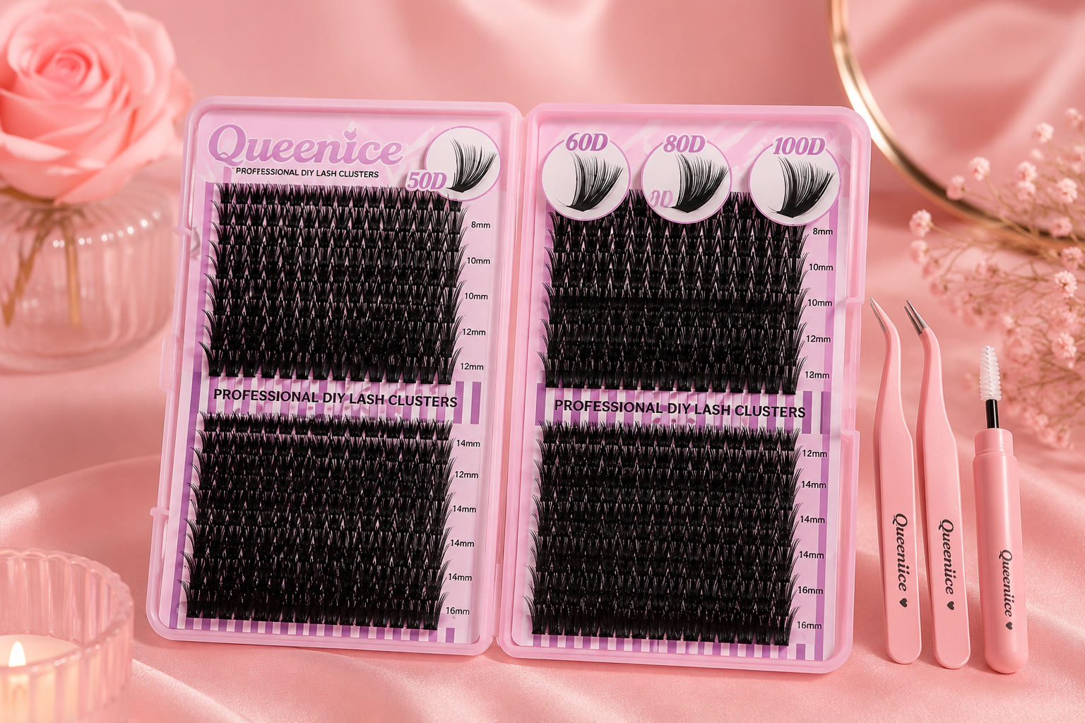 🌸 Kit d’Extension de Cils DIY – Regard Glamour en Quelques Minutes ✨👁️