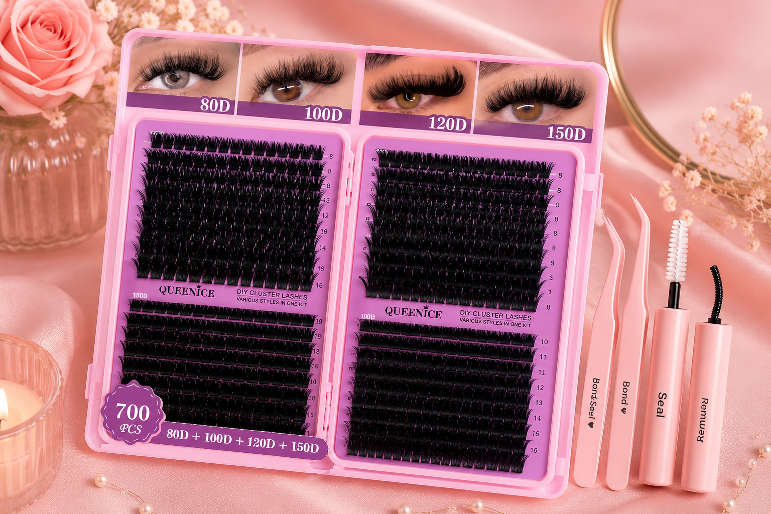 🌸 Kit d’Extension de Cils DIY – Regard Glamour en Quelques Minutes ✨👁️