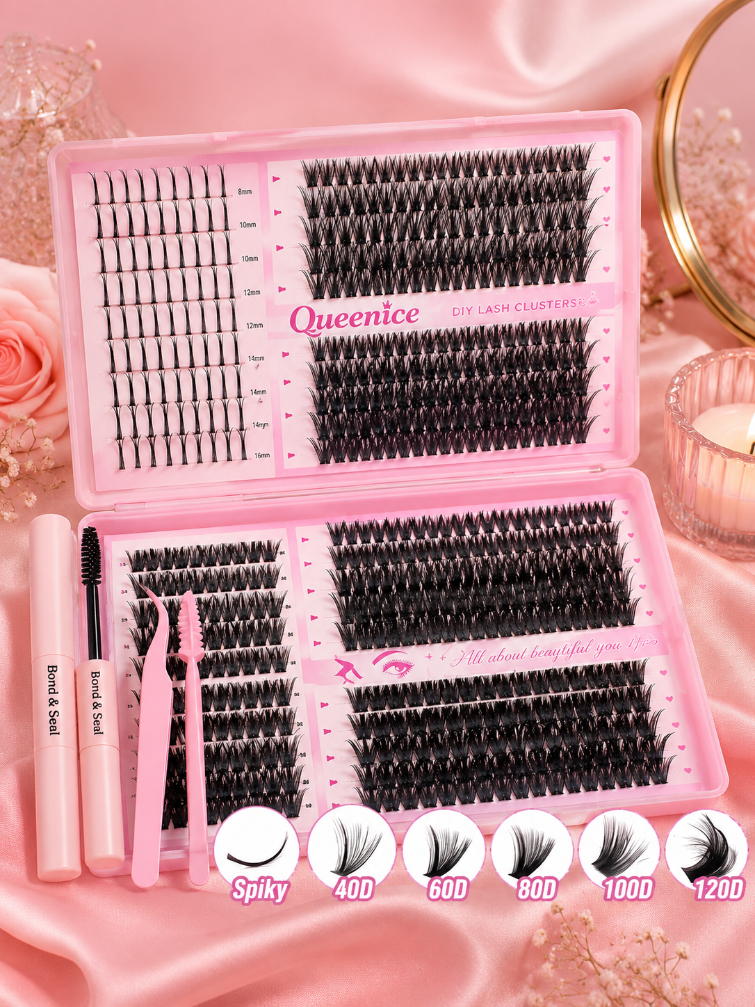 🌸 Kit d’Extension de Cils DIY – Regard Glamour en Quelques Minutes ✨👁️