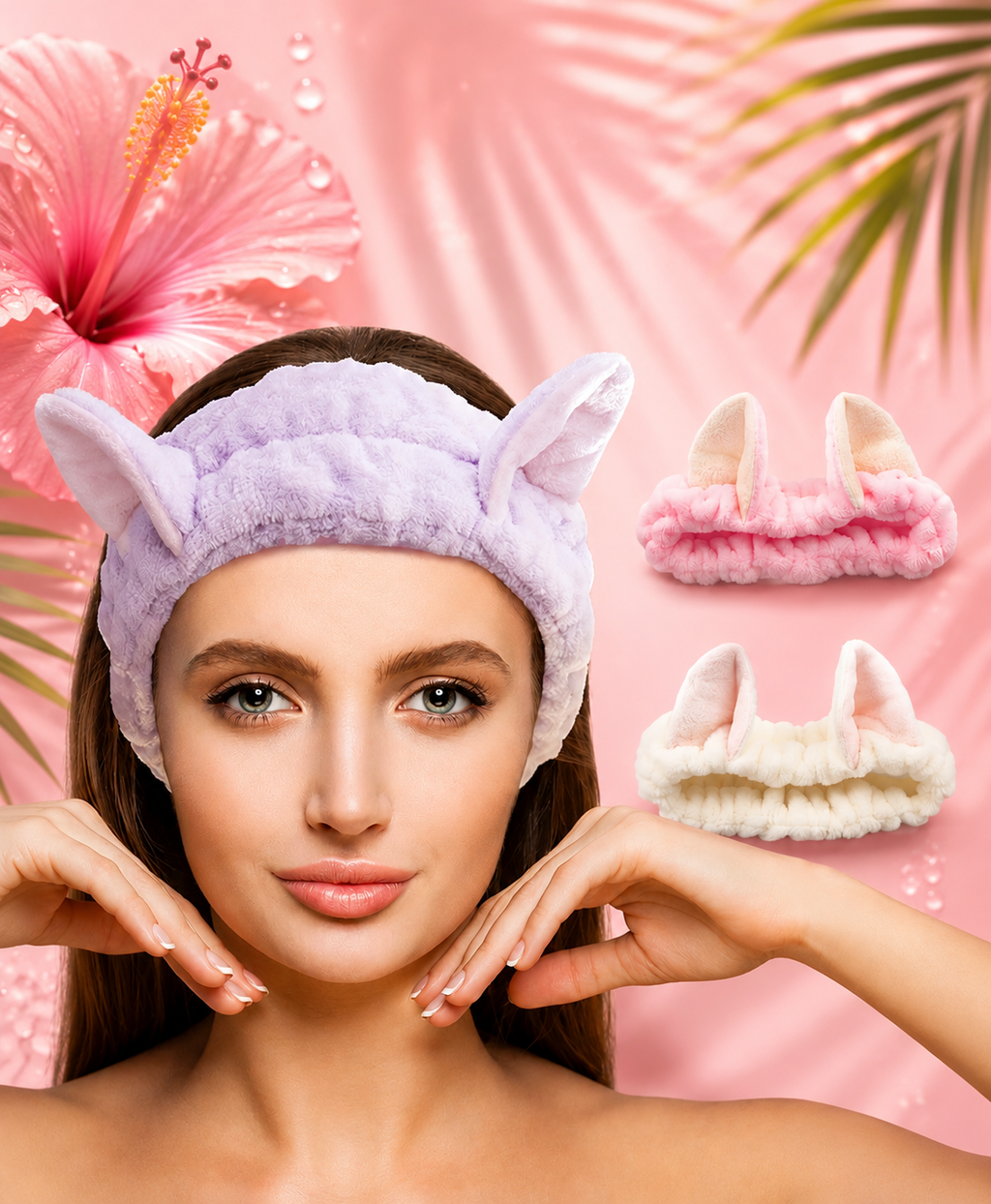 🐱 Bandeau Chat Ultra Doux – L’allié de votre routine beauté ✨💖