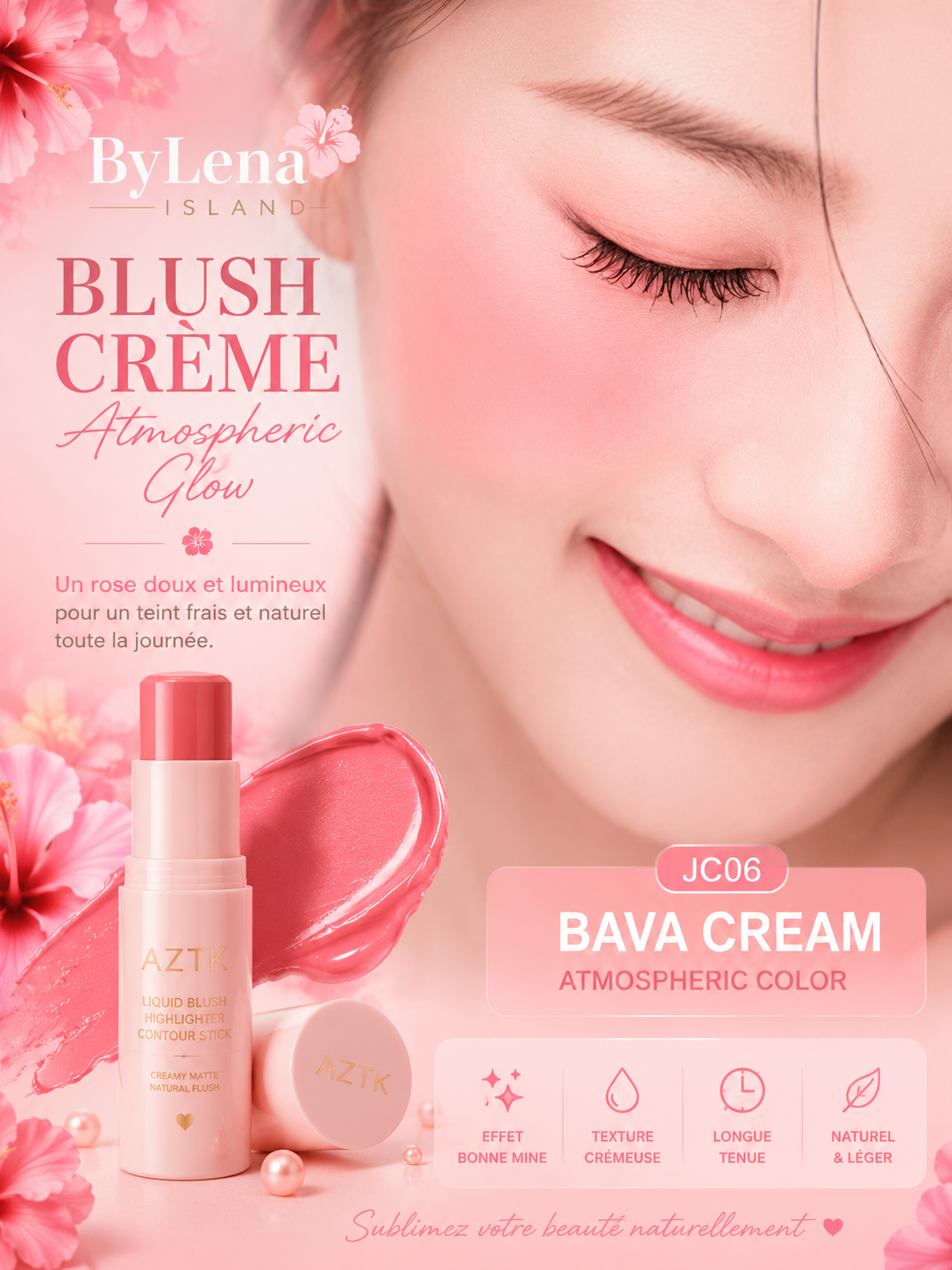 ✨ Blush Liquide, Highlighter & Contour 3-en-1 💖