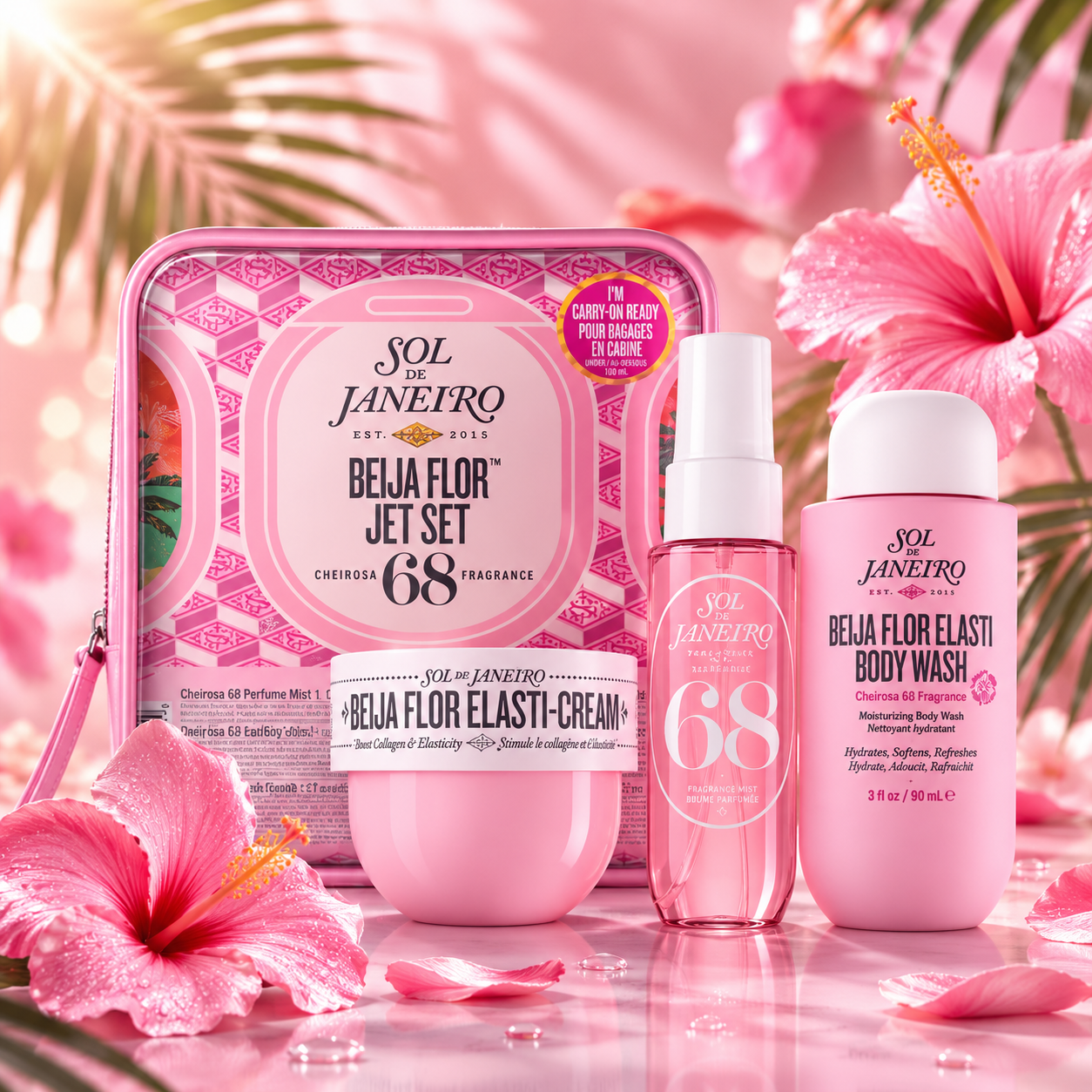 🌴✨ Coffret Corps & Parfum – L’Essence du Brésil 🇧🇷💛