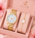🕰️ Montre Élégance Dorée avec Bracelet – Un coffret chic pour sublimer votre style ✨💖