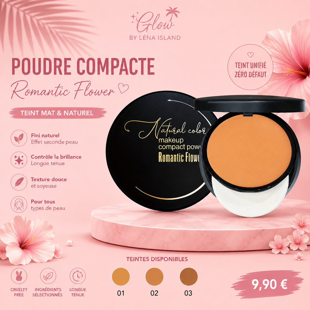 ✨ Poudre de Contouring Mat Longue Tenue – Sculpte & Illumine le Visage | Fini Naturel