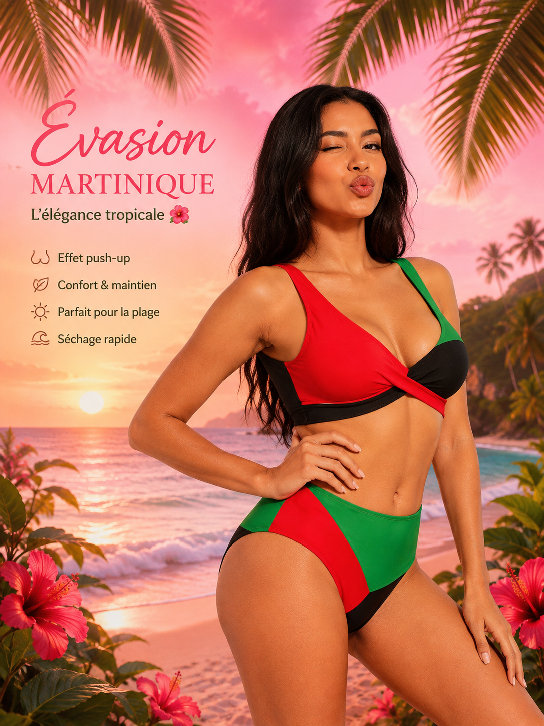 Maillot de Bain 👙 Femme 2 Pièces Push-Up – Bikini Sexy et Élégant