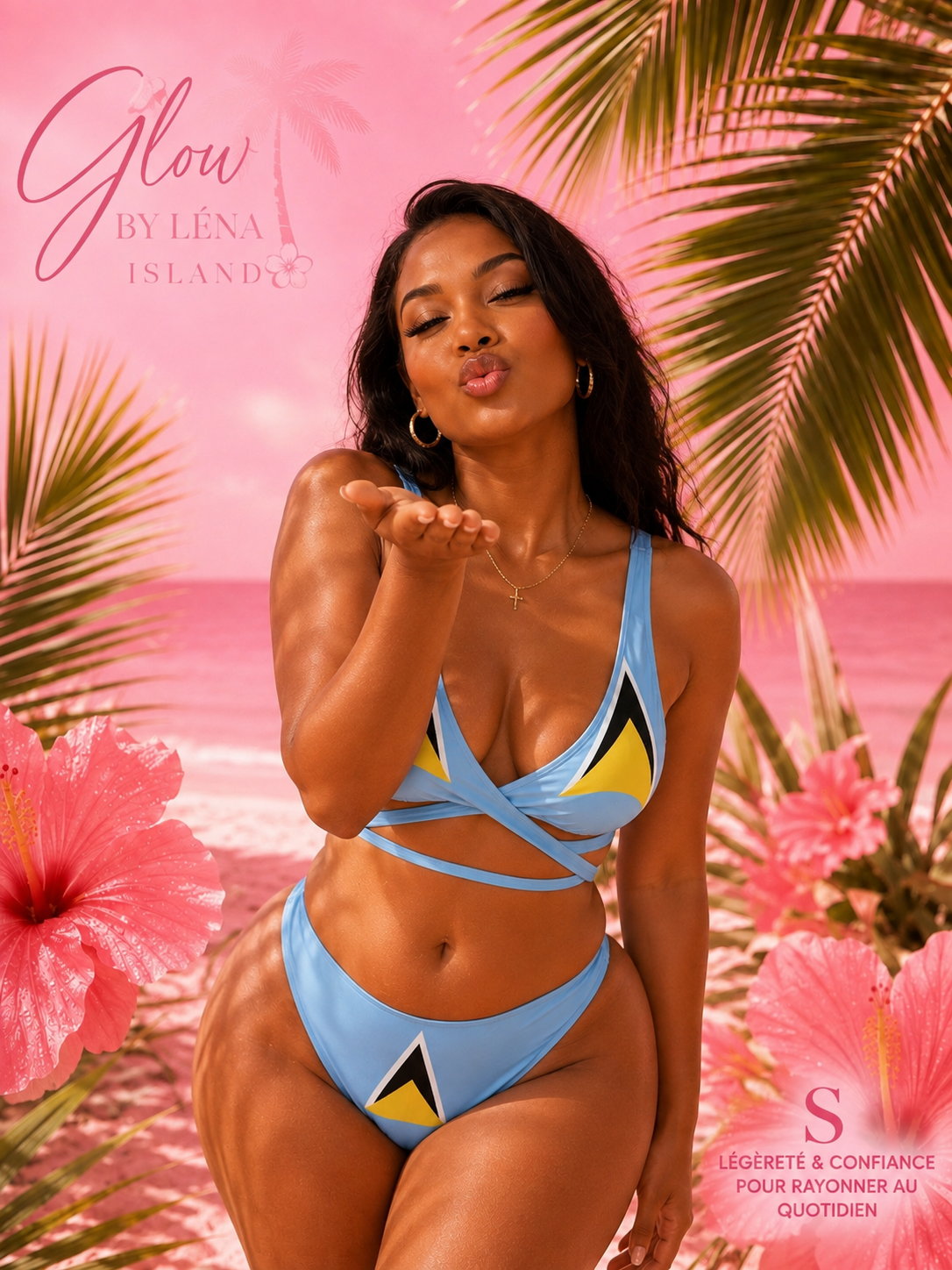 🇱🇨 Bikini Push-Up Sainte-Lucie 🌺 | Maillot 2 Pièces Sculptant & Élégant ✨