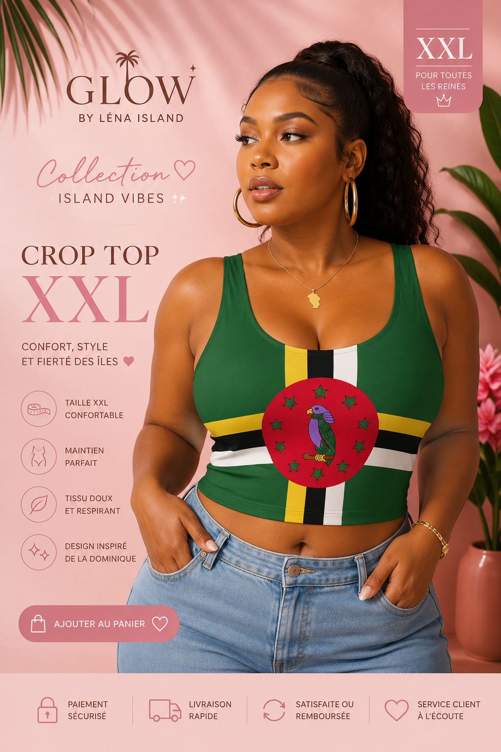 🌴💚 Top corto Dominica – Atmosfere isolane 🇩🇲✨
