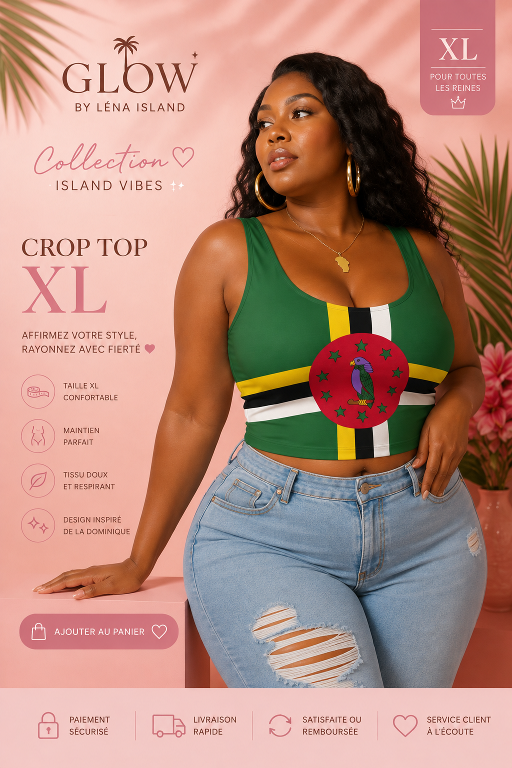 🌴💚 Top corto Dominica – Atmosfere isolane 🇩🇲✨