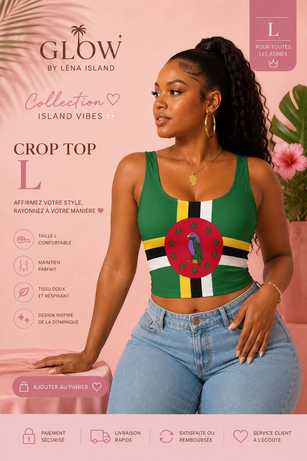 🌴💚 Top corto Dominica – Atmosfere isolane 🇩🇲✨