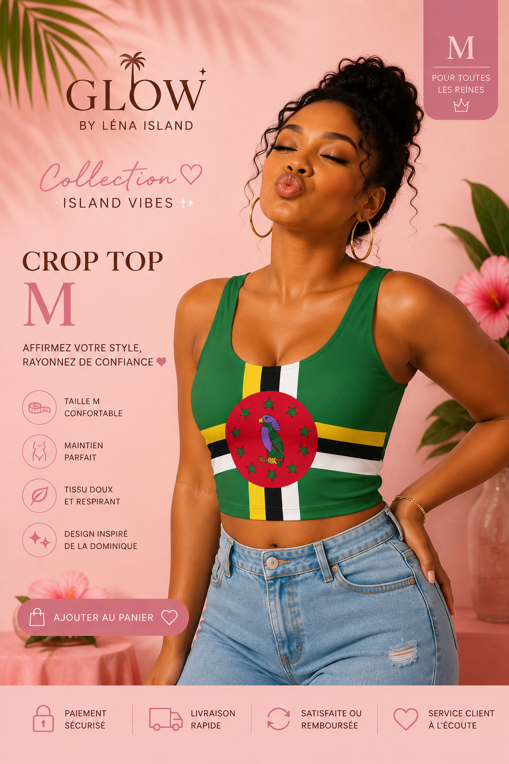 🌴💚 Top corto Dominica – Atmosfere isolane 🇩🇲✨