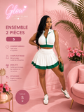 🌸✨ Ensemble Chic & Tropical – 2 Pièces ✨🌸