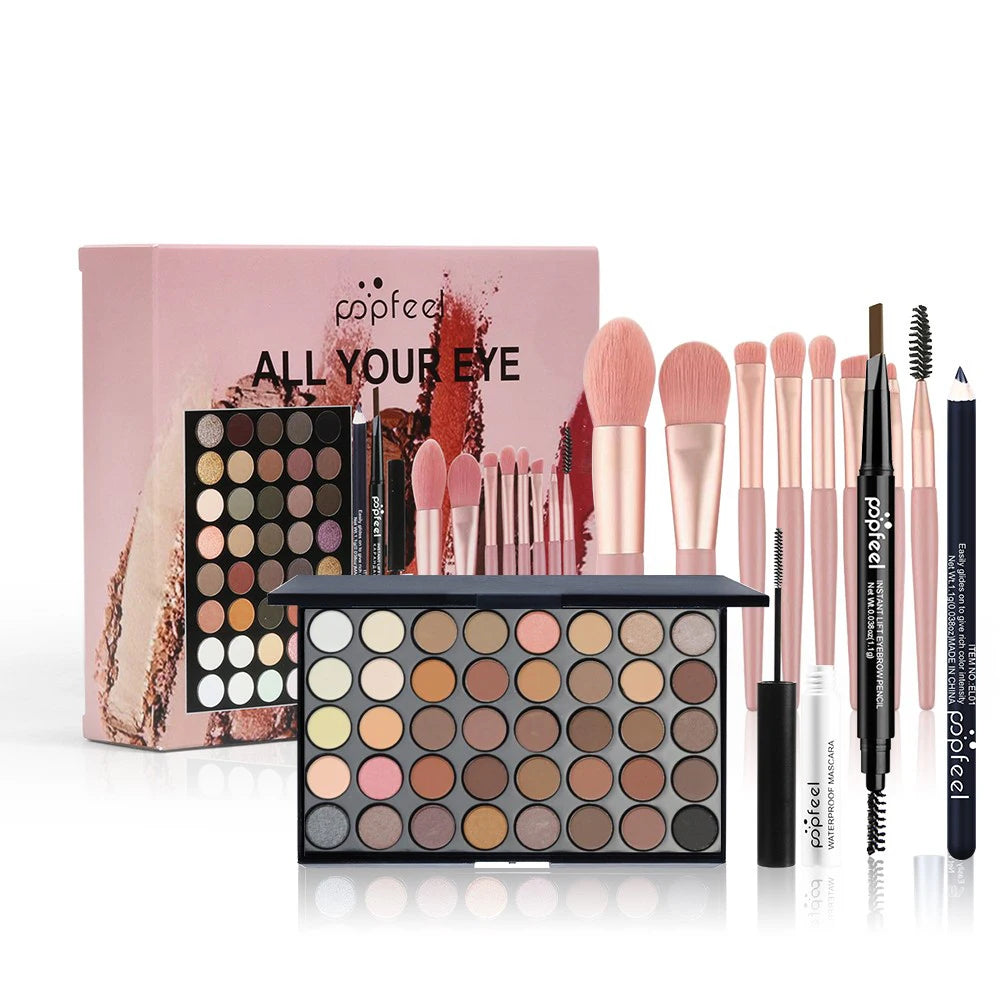 💖 Coffret Maquillage Complet – Palette 40 Couleurs & Accessoires
