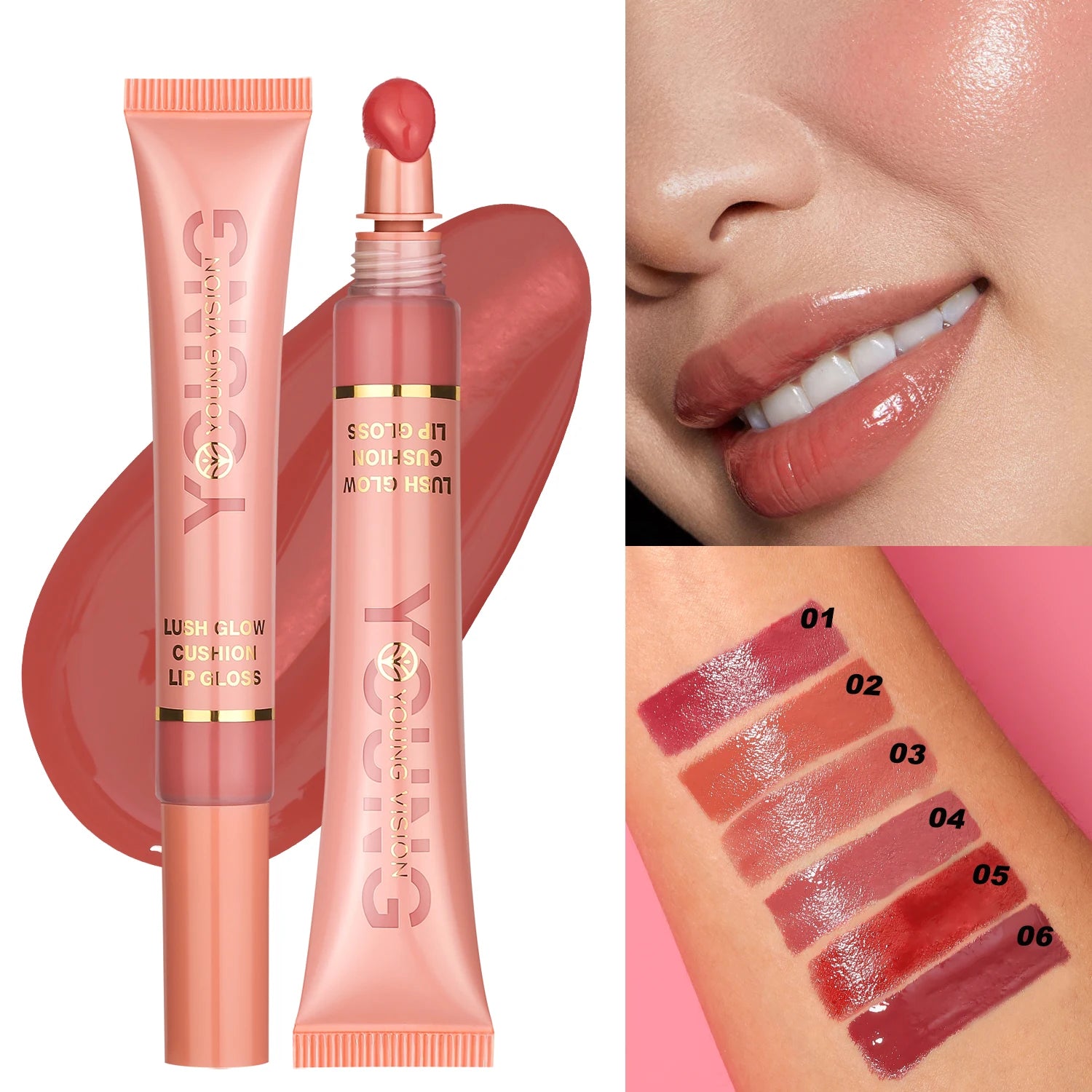 💖 Gloss Hydratant Repulpant – Brillance Miroir & Longue Tenue | Glow By Lena Island ✨