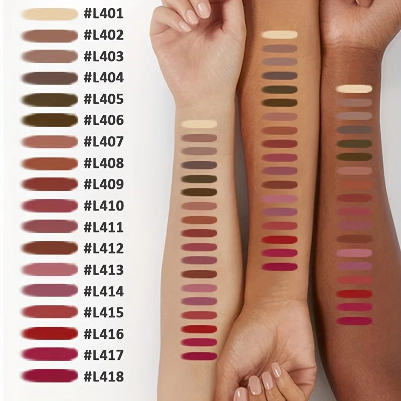 💄 Kit de 6 Crayons Contour des Lèvres Mats | Longue Tenue • Waterproof • Effet Velours