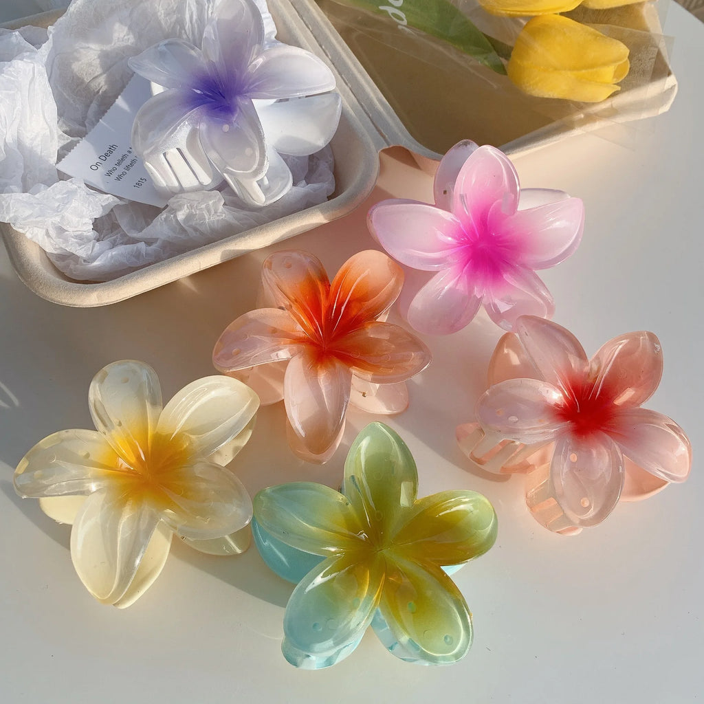 🌺 Pince Fleur Hawaïenne – L’Accessoire Tendance de l’Été ✨