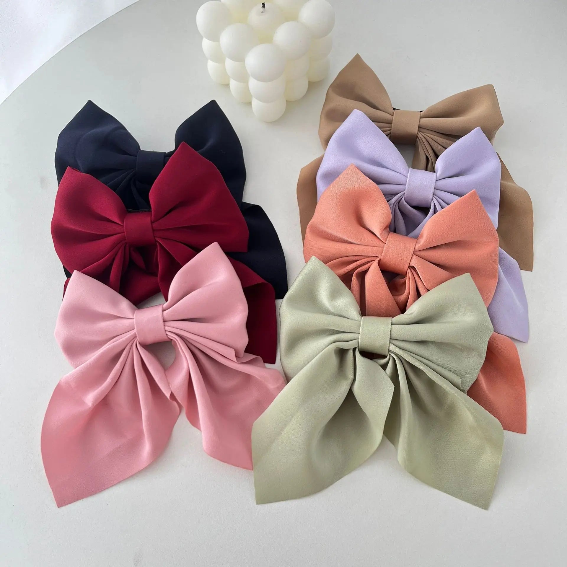 ✨Barrette Nœud Satin Luxe✨