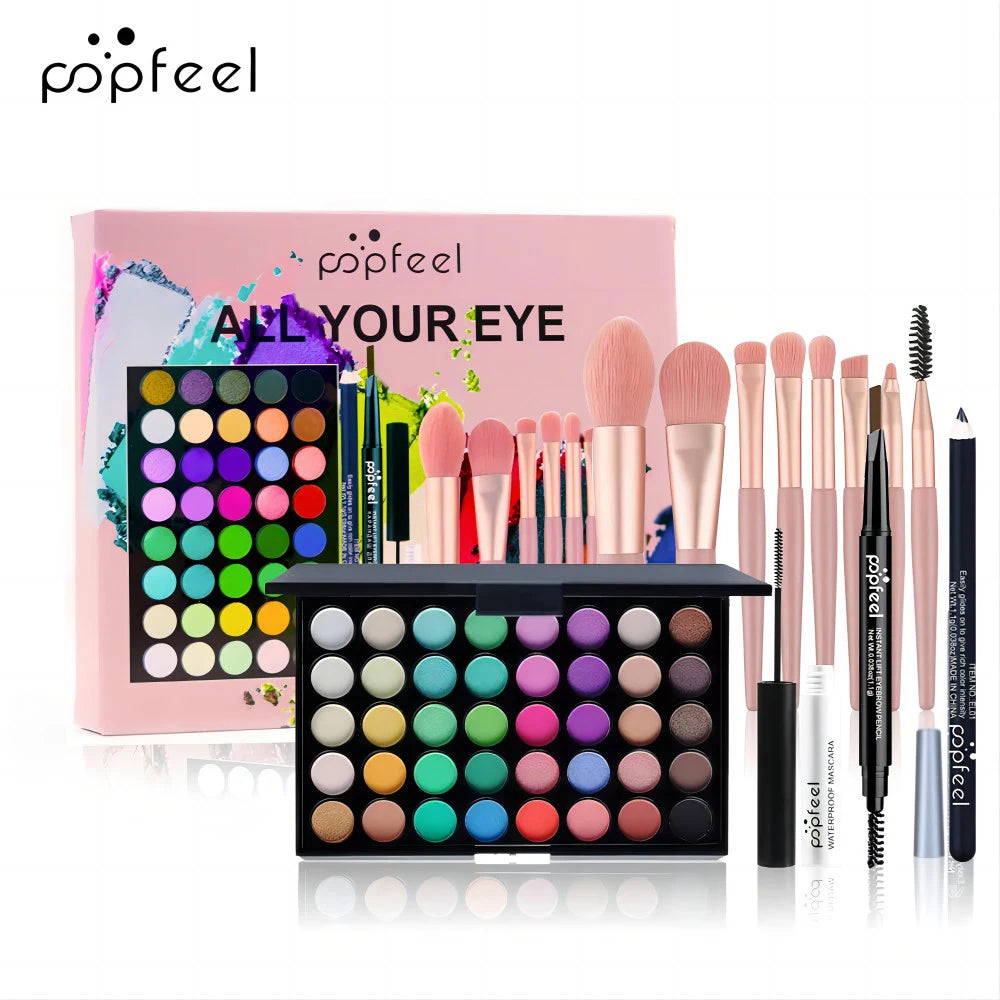 💖 Coffret Maquillage Complet – Palette 40 Couleurs & Accessoires