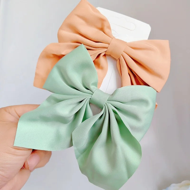 ✨Barrette Nœud Satin Luxe✨