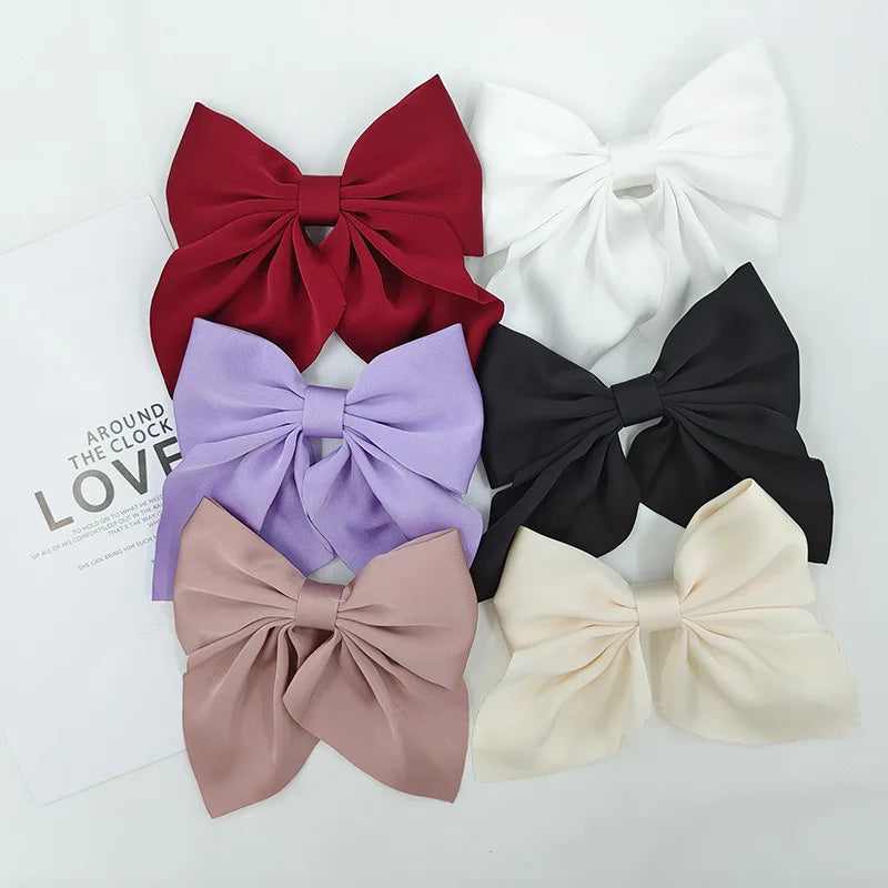 ✨Barrette Nœud Satin Luxe✨